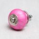 Solid Dark Neon Pink Ceramic Drawer Knob